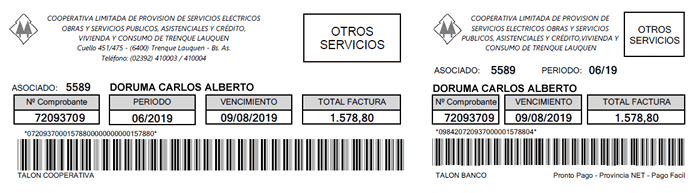 Cupón Otros Servicios