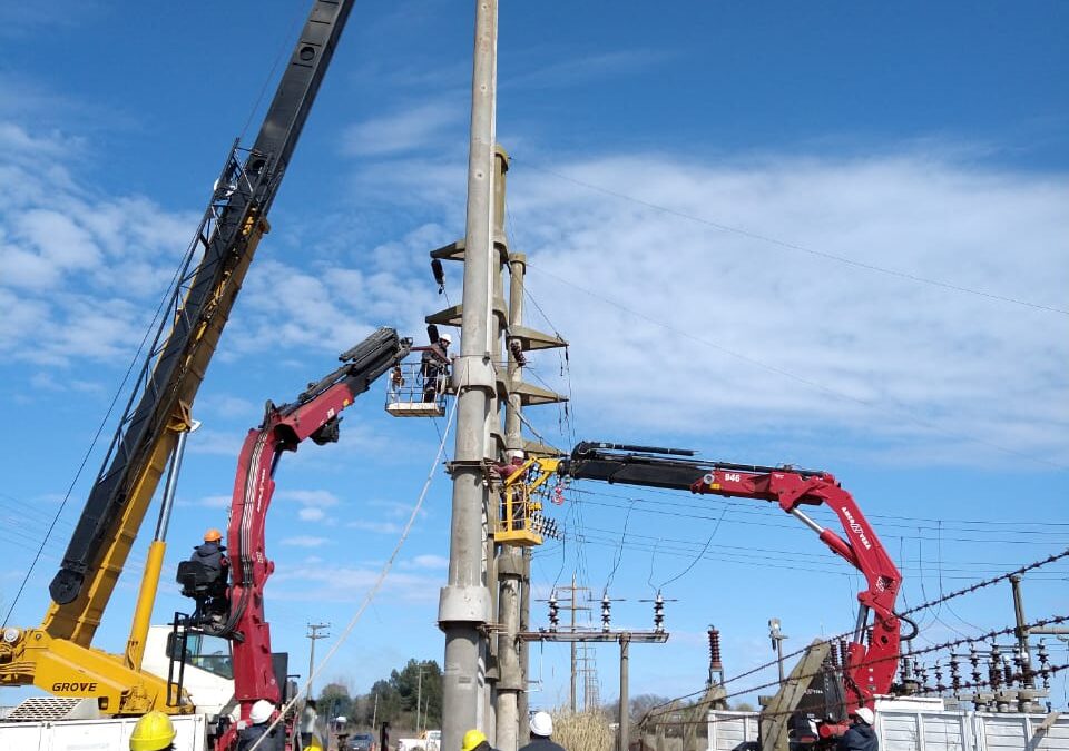 Obras eléctricas avanzan a buen ritmo