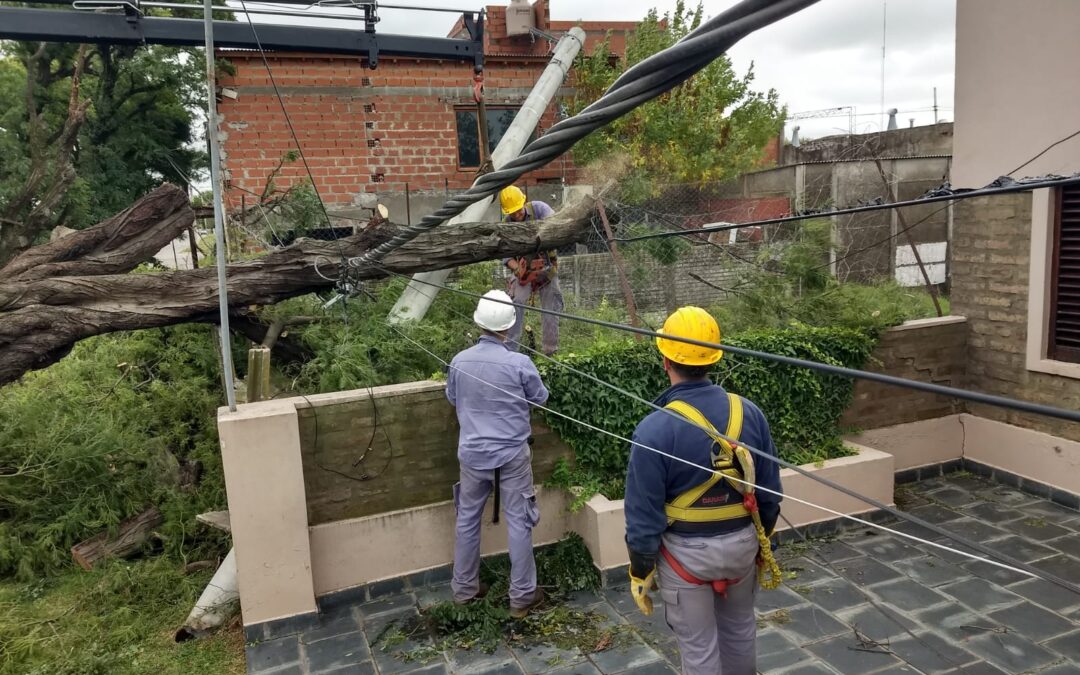 Los daños de la tormenta y la intensa labor del personal