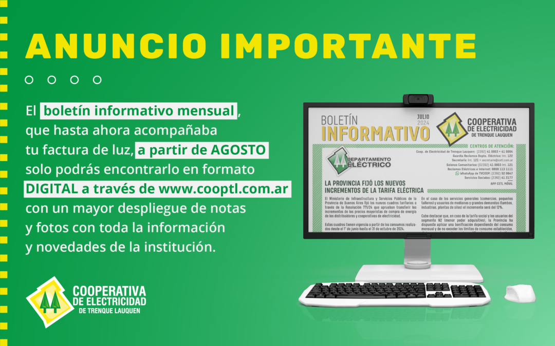 El boletín ahora saldrá en formato digital