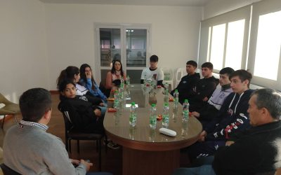 Visita de alumnos de la Escuela Secundaria 9