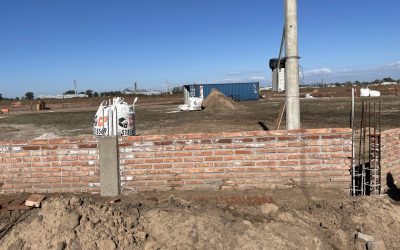 ET Sur: avanza la obra del tapial perimetral