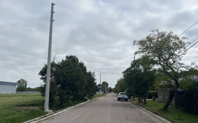 Beruti: Se construye una línea de media tensión